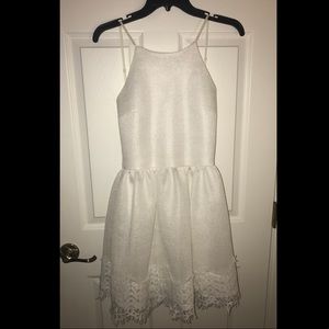 White Low-Back Bridal Event Dress